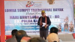 Pemprov Apresiasi Lomba Sumpit Bhayangkara sebagai Upaya Pelestarian Budaya Dayak