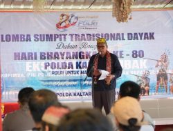 Pemprov Apresiasi Lomba Sumpit Bhayangkara sebagai Upaya Pelestarian Budaya Dayak