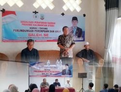 Saleh SE Gelar Sosialisasi Peraturan Daerah (Sosper) Tentang Perlindungan Perempuan Anak