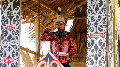Gubernur Ajak Generasi Muda Jaga Nilai Budaya Dayak Kenyah Temengang Iwan