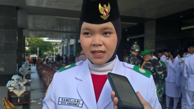 Pembaca UUD 1945 di Upacara Hari Lahir Pancasila, Rameliani Ajak Pemuda Tak Lupakan Nilai Pancasila