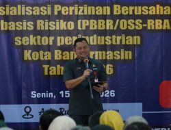 Pemkab Kota Banjarmasin Gelar Sosialisasi, Sekda Dorong IKM Urus Izin Usaha