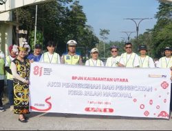 Meriahkan HUT RI ke 81, Balai Pelaksanaan Jalan Nasional Lakukan Pembersihan dan Pengecatan Kerb