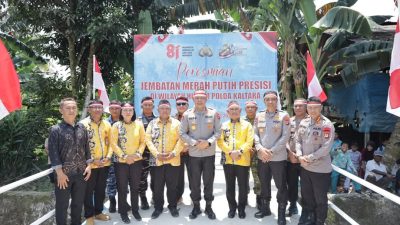 Wali Kota Tarakan Hadiri Peresmian Jembatan Merah Putih Presisi