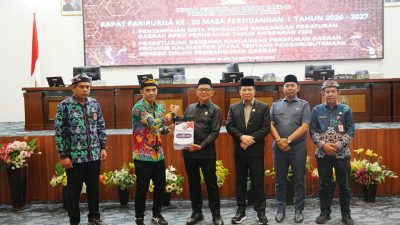 Rapat Paripurna Ke-20 DPRD Kaltara, Sekda Sampaikan Nota Keuangan Rancangan Perubahan APBD Kaltara Tahun 2026