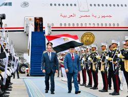 Presiden Mesir Abdel Fattah El-Sisi Tiba di Jakarta untuk Kunjungan Kenegaraan